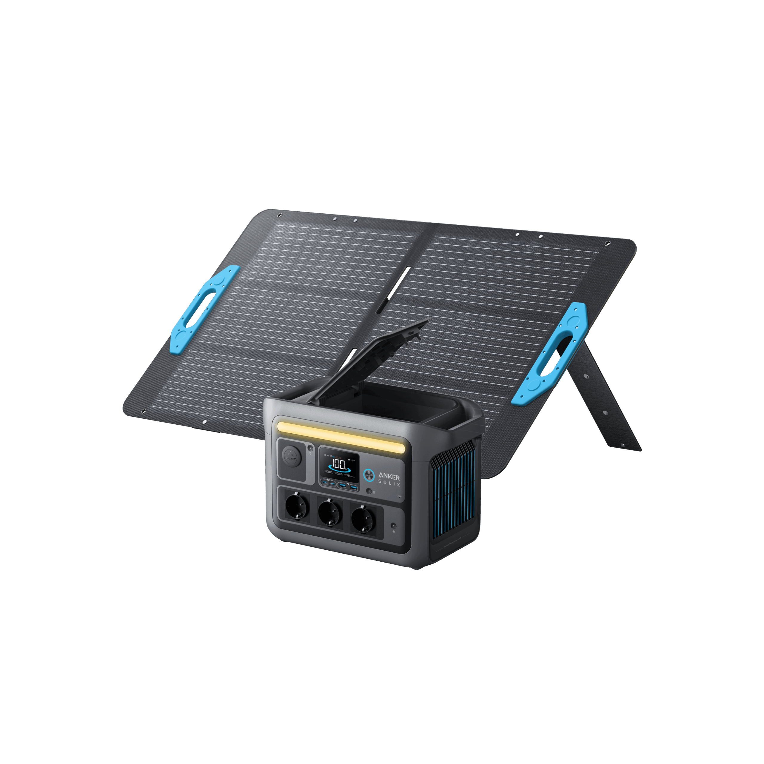 Anker SOLIX C800 Solargenerator + 100W Solarpanel