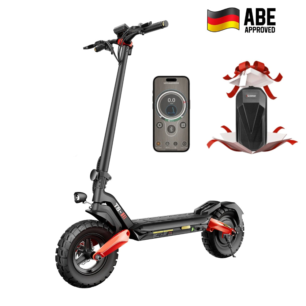 iScooter T8 Offroad-E-Scooter Mit Straßenzulassung 1200W Motor (ABE