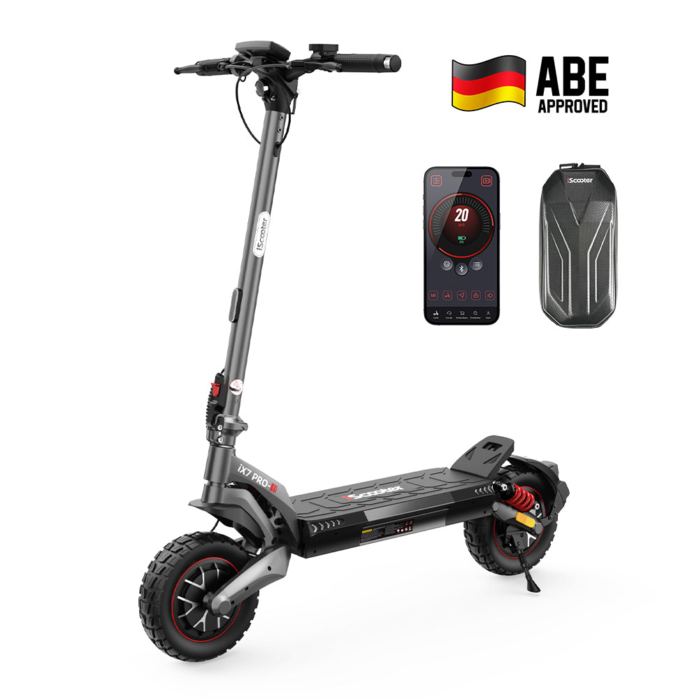 iScooter iX7Pro Dual-Motor 1600W Offroad E-Scooter mit Straßenzulassung