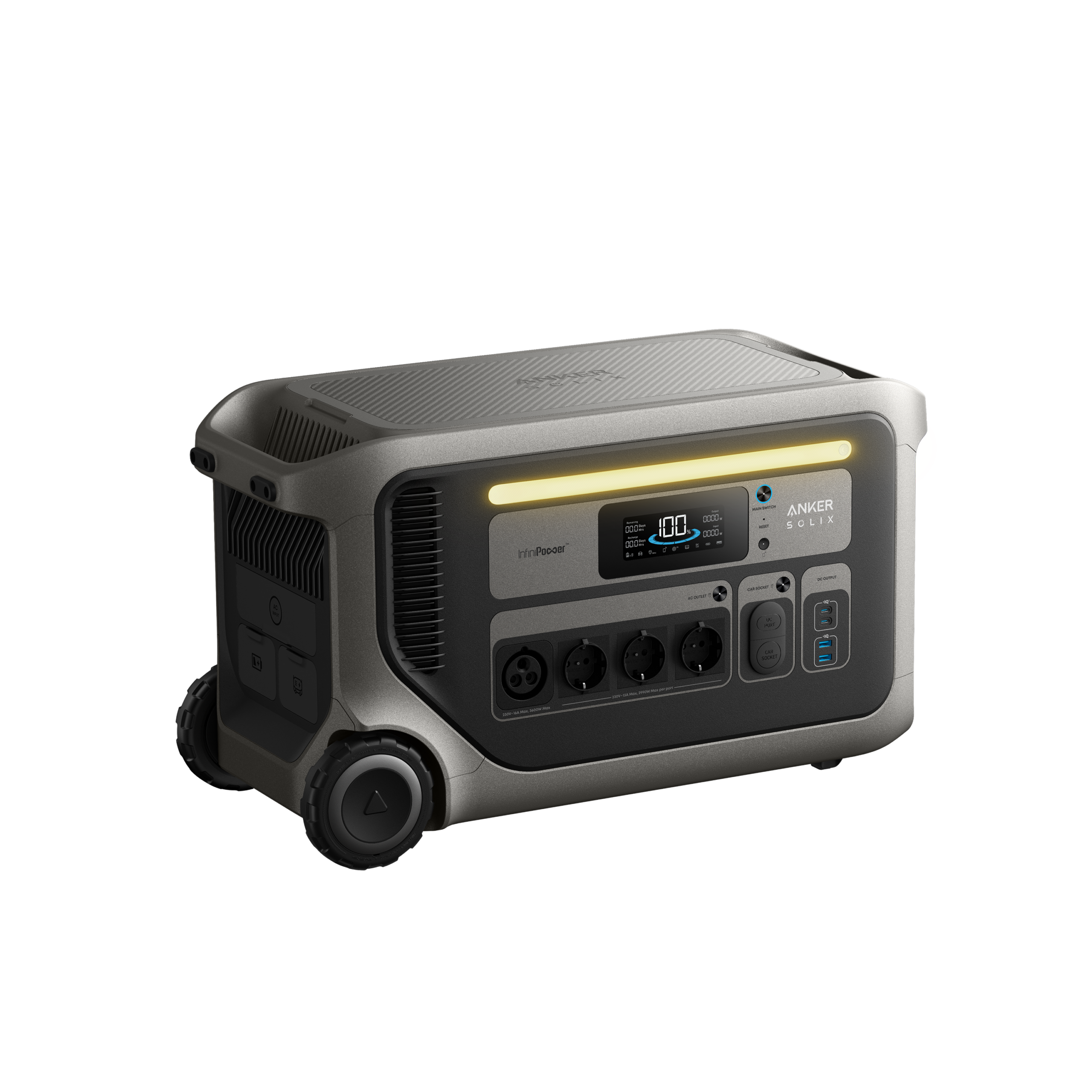 Anker SOLIX F3000 Tragbare Powerstation + 2× 400W Solarpanel Mit 2× 400W Solarpanel