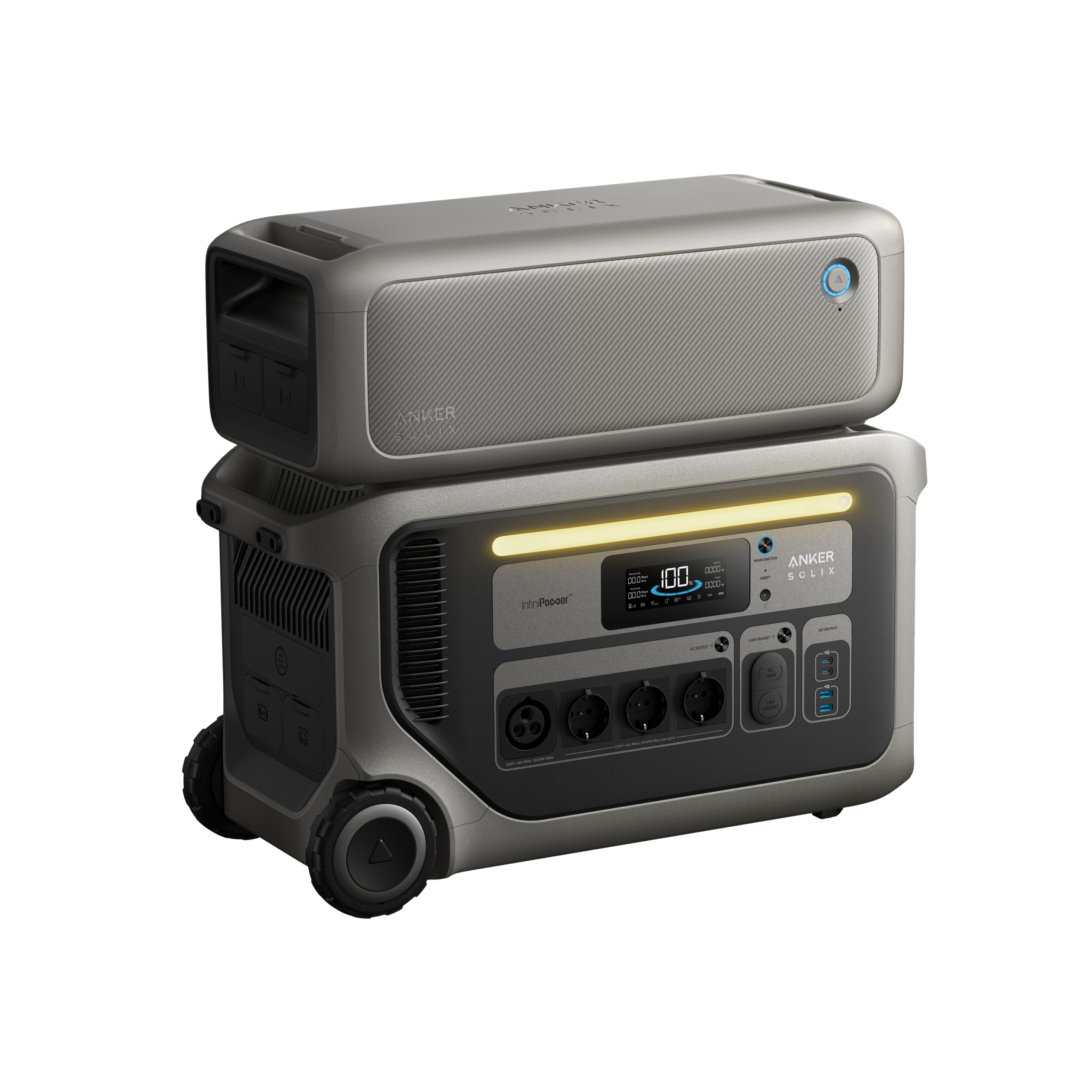 Anker SOLIX F3000 + Erweiterungsakku + 400W Solarpanel Mit 400W Solarpanel