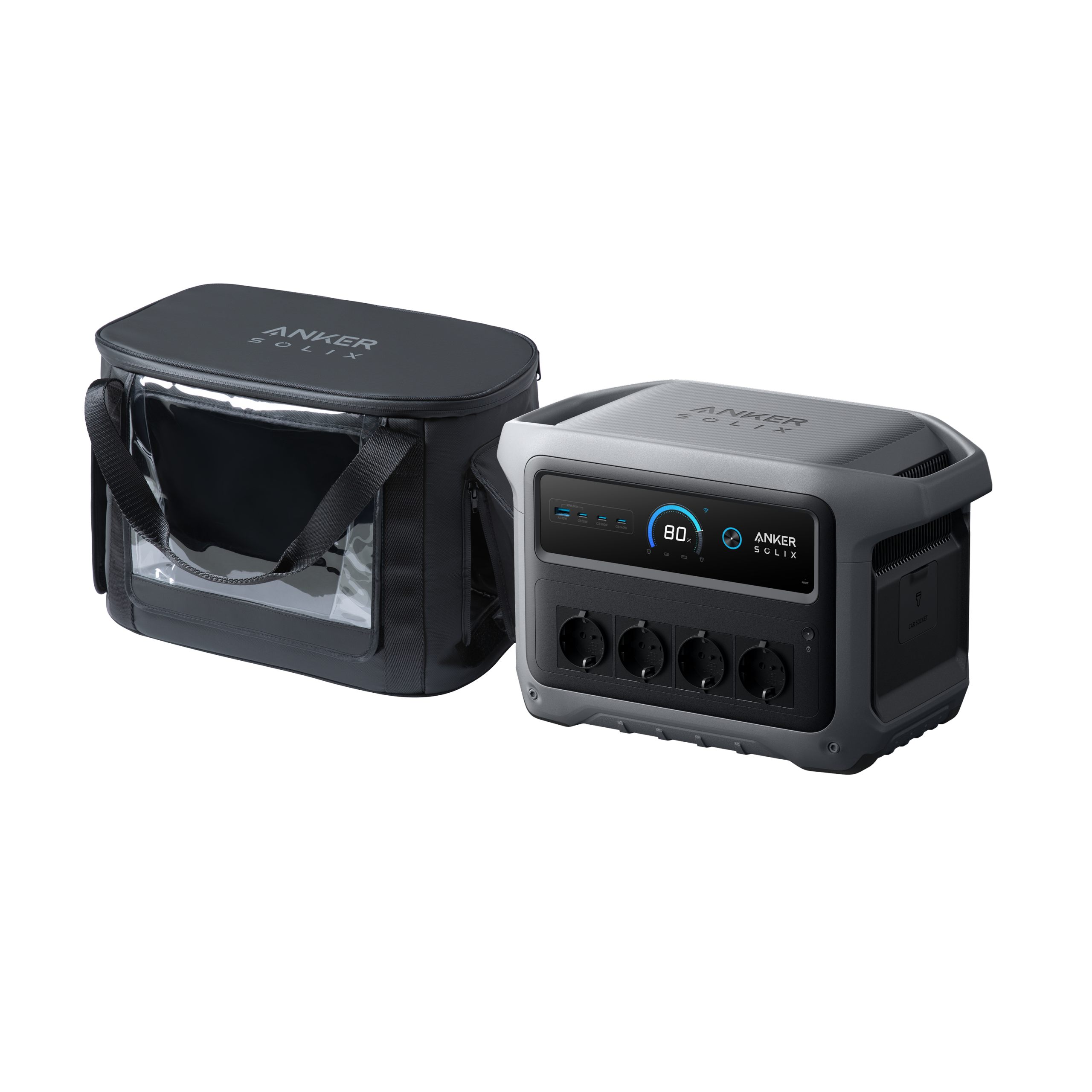 C1000 Gen 2 Tragbare Powerstation mit wasserfester Tragetasche Ohne Solarpanel