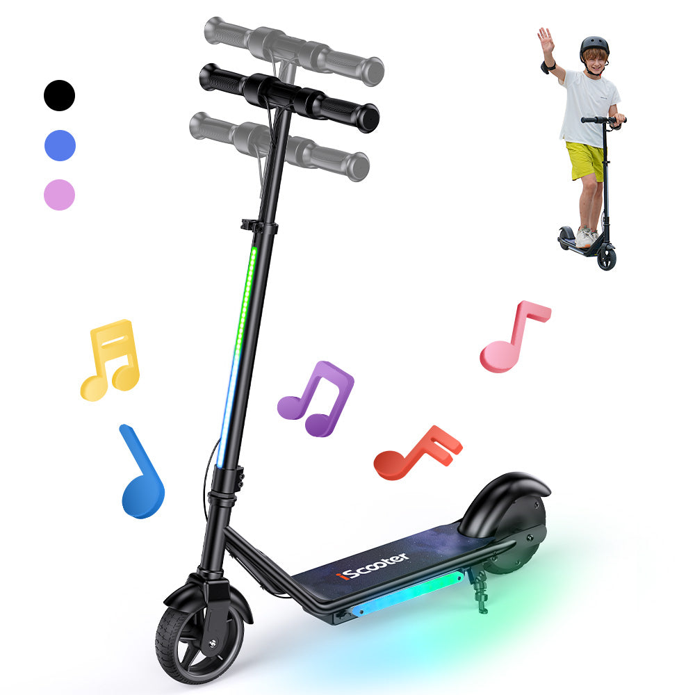 iScooter iK3Pro Kinder E-Scooter mit LED-Lichteffekten