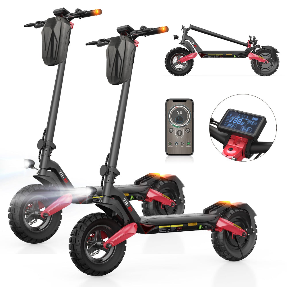 iScooter T8 Offroad-E-Scooter Mit Straßenzulassung 1200W Motor (ABE
