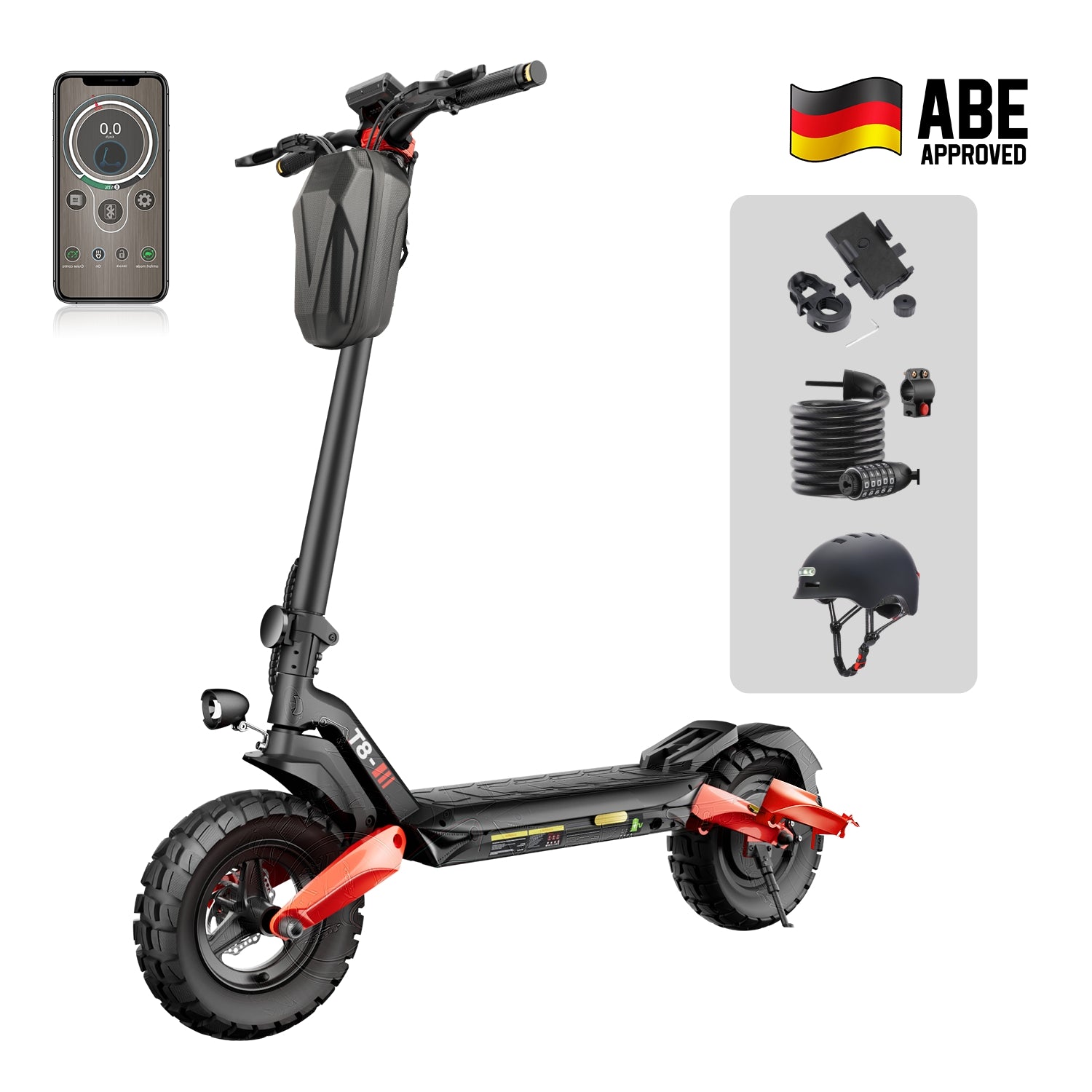 iScooter 1200W T8 Offroad E-Scooter Mit Straßenzulassung (ABE/eKFV)