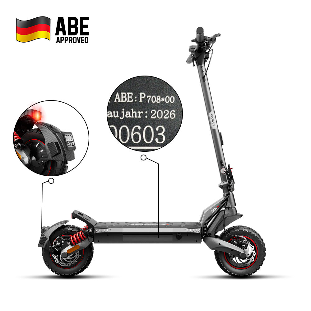 iScooter iX7 / iX7Pro Offroad E-Scooter mit Straßenzulassung
